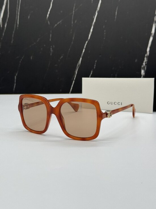 NEW GUCCI GG1070S 002 SUNGLASSES HAVANA WOMEN EYEWEAR